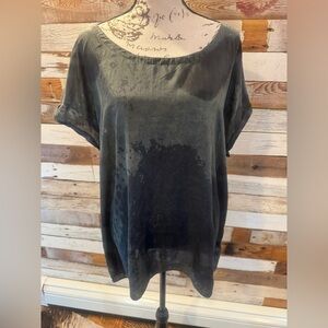 Elegant Silk Black Women's Top